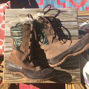 North Face Fleece lined snow boots